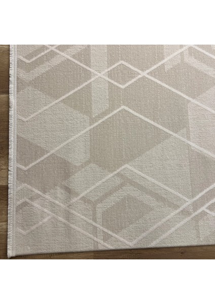 Aria 1127 Krem Pamuk Tabanlı Modern Halı modelleri