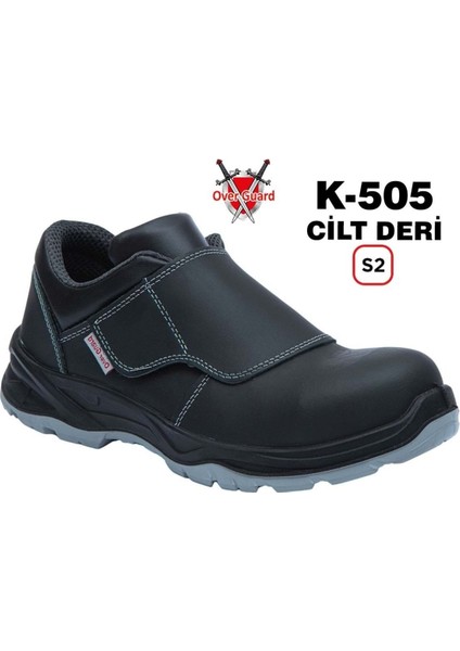 Iş Ayakkabısı Kompozit Burunlu Kaynakçı Cilt Deri K-505 S2