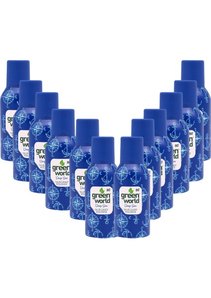 Aerosol Sprey Kolonya 12'li Set 12x150 ml - Deep Sea