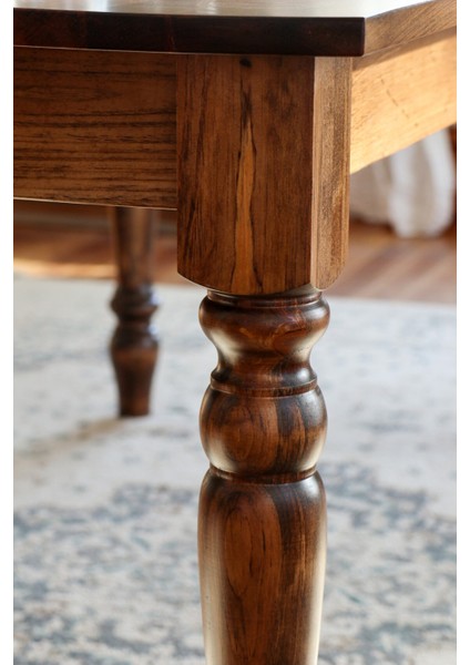 Denze Masif Ceviz 6 Kişilik Yemek Masası – Klasik Dönem Tornalı Ayaklar modelleri