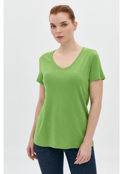 Basic Modal V Yaka T-Shirt fiyatları