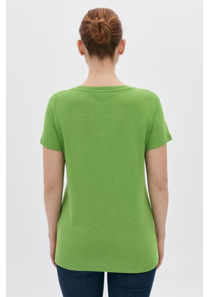Basic Modal V Yaka T-Shirt indirimleri