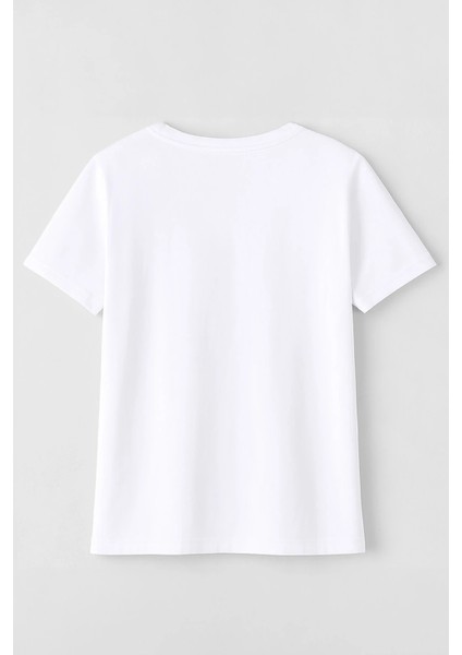 Kadın %100 Pamuk Antalya Baskılı Beyaz T-Shirt fiyatları