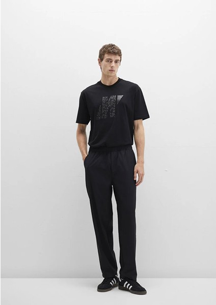 Erkek Siyah M0010457-71379 Jogger Pantolon