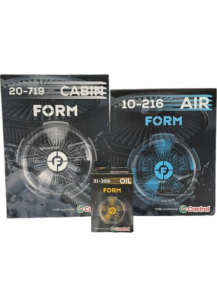 Ford Courier Filtre Bakım Seti 2017> Dizel | Castrol
