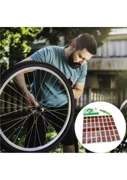 24 Parça Bisiklet Teker Yaması Soğuk Yama ve Tüpü indirimleri