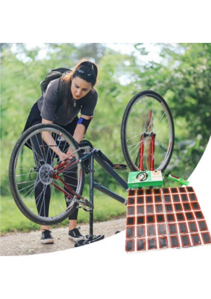 24 Parça Bisiklet Teker Yaması Soğuk Yama ve Tüpü