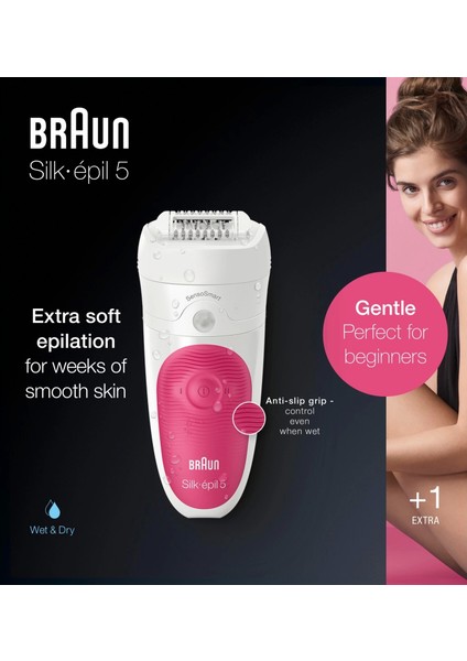 Silk-Épil 5 5500 Sensosmart Epilatör / Epilasyon