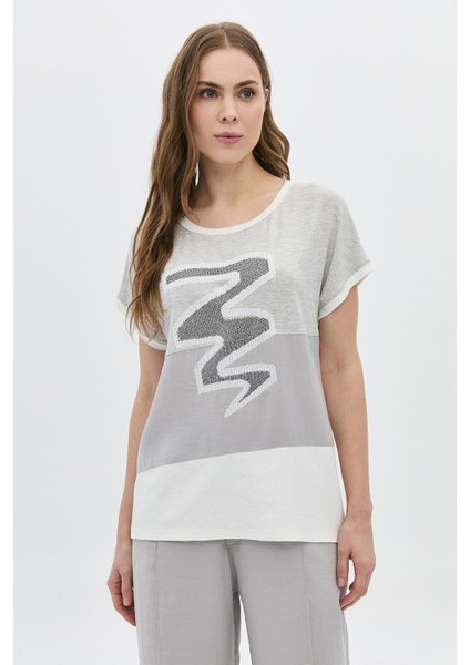 Parçalı Bsn ve Taşlı T-Shirt fiyatları