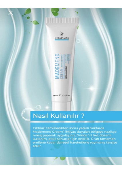 Mademend Cilt Bakım Kremi Tüm Cilt Tipleri İçin Bakım Etkisi 40 Ml fiyatları