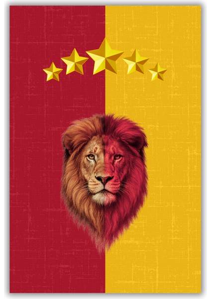 Aslan Desenli Sarı Kırmızı Taraftar Halısı Dijital Baskılı Dokuma Kaymaz Tabanlı Yıkanabilir Antre Koridor Halısı fiyatları