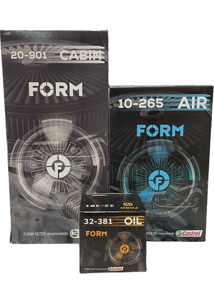 Ford Connect Filtre Bakım Seti 2003-2013 Dizel | Castrol