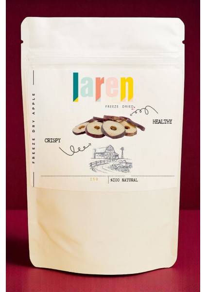 Elma , Dondurularak Kurutulmuş Elma 15 gr - Doğal ve Sağlıklı Atıştırmalık