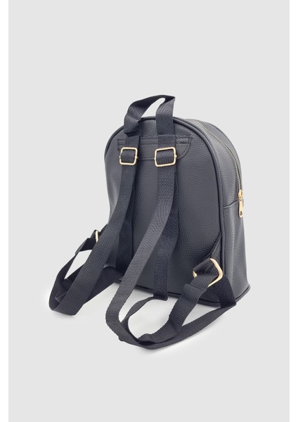 Furne Dış Bölmeli Dokulu Mini Sırt Çantası Siyah fırsatları