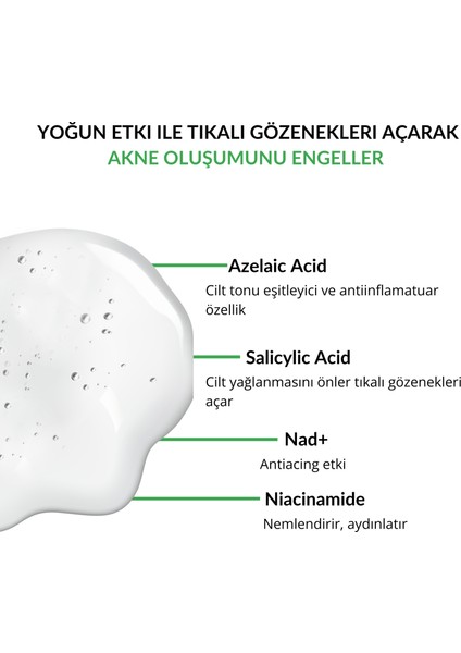 Akne ve Karşıtı Serum Nad+, Salisilik Asit , Azelaik Asit, Niasinamid fiyatları