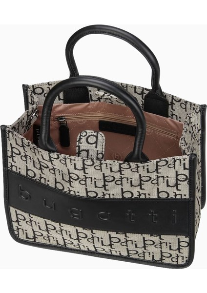 Bugattı Elea Siyah Tote Çanta Deri Detaylı, Ayarlanabilir Askılı, Şık ve Geniş Tasarım modelleri