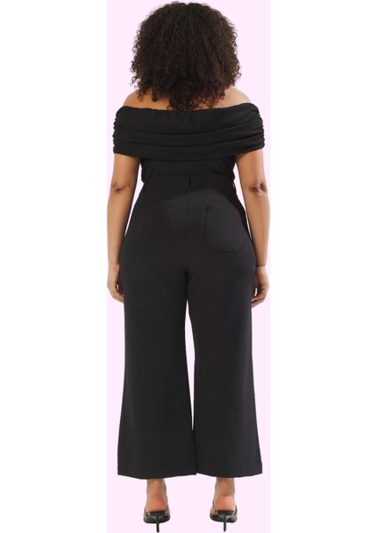 Kadın Yüksek Bel Boru Paça Pantolon Düz Desen Günlük Kullanım Için Yaz Aylarının Vazgeçilmezi modelleri