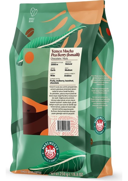 Yemen Mocha Pea Berry (Ismaili) Yöresel Filtre Kahve 250 gr