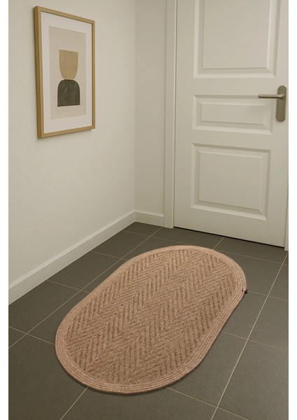 Boho 04 Naturel Oval Jüt Halı Yolluk Jüt Taban Jüt Kilim Hasır Halı Otantik Bohem Halı fiyatları