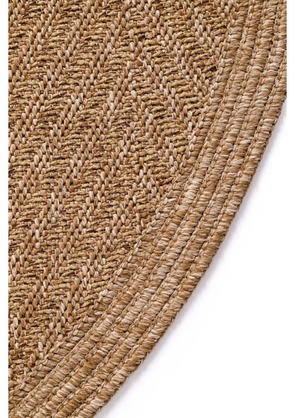 Boho 02 Naturel Yuvarlak Jüt Halı Yolluk Jüt Taban Jüt Kilim Hasır Halı Otantik Bohem Halı fırsatları