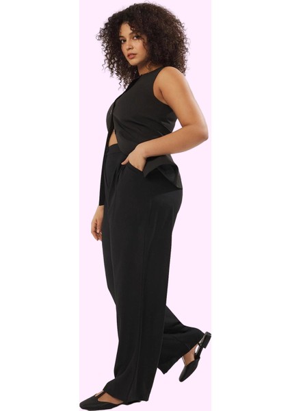 Kadın Yüksek Bel Geniş Paça Dokuma Pantolon Finike Tüm Sezonlar Yaz Aylarının Vazgeçilmezi modelleri