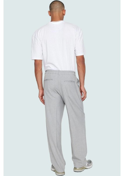 Erkek Geniş Paça Palazzo Pantolon Normal Bel Wide Leg Poliviskon Kumaş Günlük Kullanım Hafta Sonu modelleri