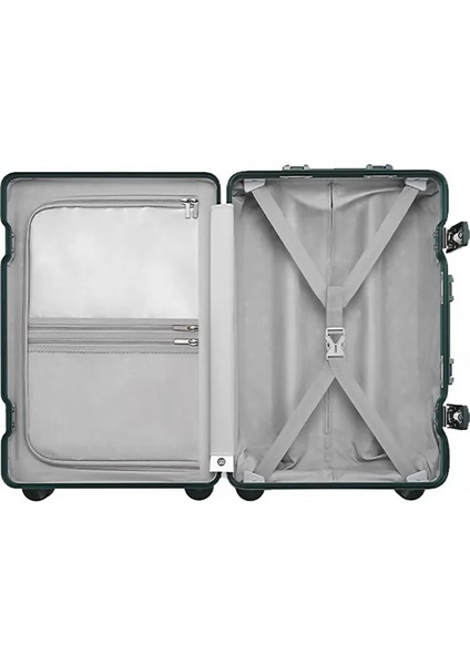 Nınetygo All-Round Guard Luggage 26" Green Çok Yönlü Koruyucu Bagaj Yeşil %100 Bayer Covestro Makrolon® Polikarbonat (Pc) Gövde ve Alüminyum-Magnezyum Alaşımlı modelleri