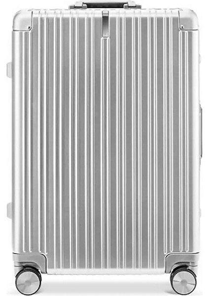 Nınetygo All-Round Guard Luggage 20" Silver Çok Yönlü Koruyucu Bagaj 20 Inç Gümüş %100 Bayer Covestro Makrolon® Polikarbonat (Pc) Gövde ve Alüminyum-Magnezyum Alaşımlı