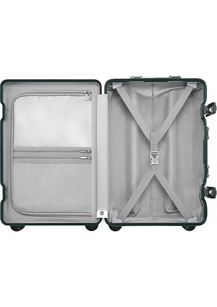 Nınetygo All-Round Guard Luggage 20" Silver Çok Yönlü Koruyucu Bagaj 20 Inç Gümüş %100 Bayer Covestro Makrolon® Polikarbonat (Pc) Gövde ve Alüminyum-Magnezyum Alaşımlı modelleri