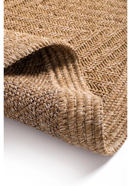 Boho 02 Naturel Yuvarlak Jüt Halı Yolluk Jüt Taban Jüt Kilim Hasır Halı Otantik Bohem Halı fiyatları