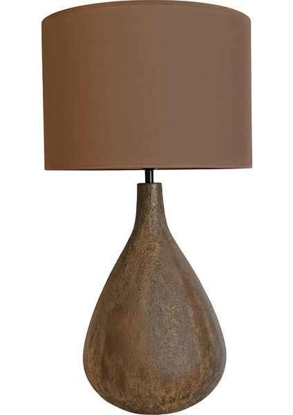 Yery Dokulu Kahverengi Abajur