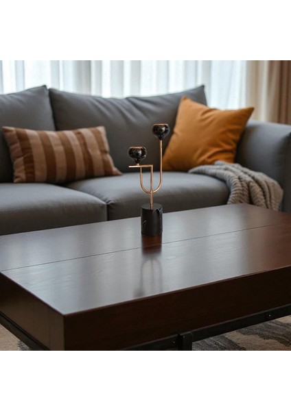 Polde Gold Detaylı Siyah Şamdan fiyatları