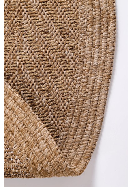 Boho 02 Naturel Yuvarlak Jüt Halı Yolluk Jüt Taban Jüt Kilim Hasır Halı Otantik Bohem Halı modelleri