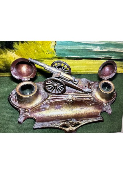 Fransız Bronz Hokka 20 cm 10 cm 8 cm Ölçülerinde