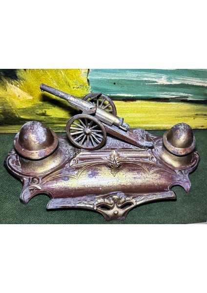 Fransız Bronz Hokka 20 cm 10 cm 8 cm Ölçülerinde