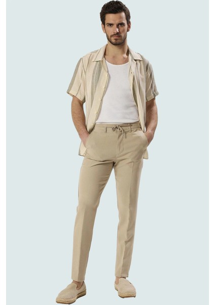 Erkek Slim Fit Boru Paça Pantolon Regular Boy Günlük Kombinler Hafta Sonu Kaliteli Malzeme fiyatları