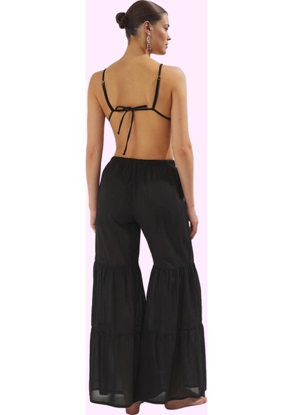 Kadın Plaj Pantolonu Pamuk Boru Paça Yazlık Rahat Kesim Günlük Kullanım Yaz Aylarının Vazgeçilmezi fiyatları