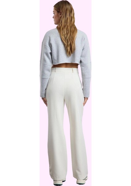 Kadın Geniş Paça Dokuma Pantolon Yüksek Bel Casual Günlük Hafta Sonu Yaz Aylarının Vazgeçilmezi fiyatları