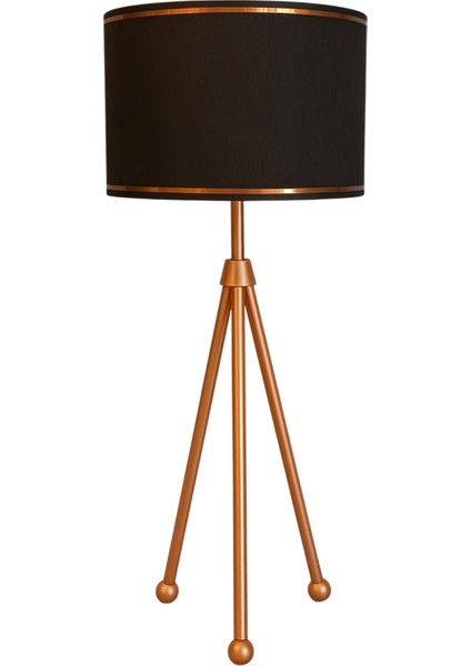Peral Tripod Ayaklı Bronz Abajur
