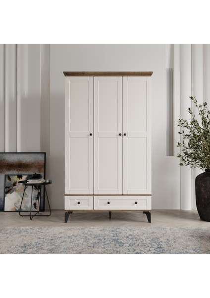 Silva 3 Kapaklı Mdf Gardırop