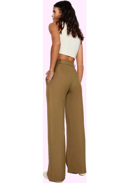 Kadın Geniş Paça Dokuma Pantolon Casual Stil Günlük Kombinler Için Yaz Aylarının Vazgeçilmezi modelleri