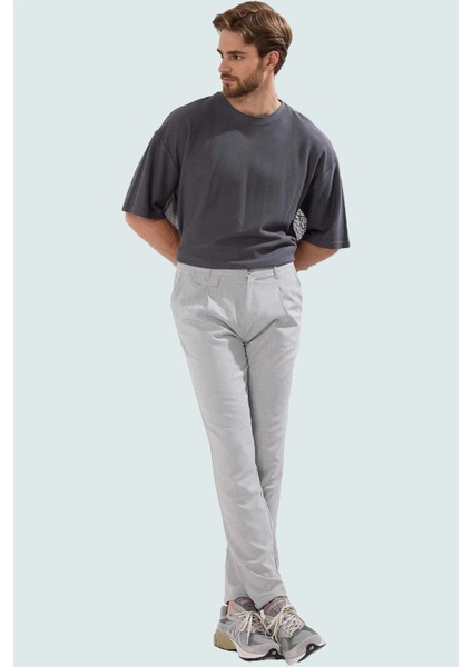 Erkek Slim Fit Boru Paça Pantolon Günlük Kullanım Için Ideal Seçim Yaz Aylarının Vazgeçilmezi
