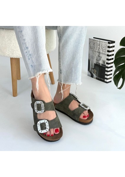 Bernishoes Nool Yeşil Nubuk Terlik fırsatları