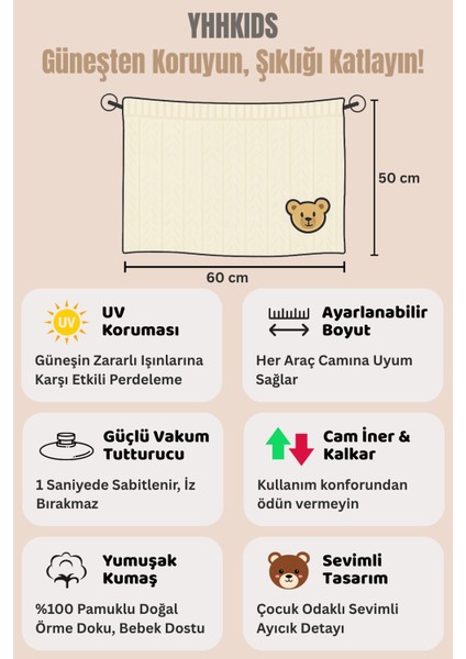 Ayarlanabilir Vakumlu Araç Güneşlik Perdesi Tüm Araçlara Uyumlu - Bebek Emzirme Perdesi Güneşlik fiyatları