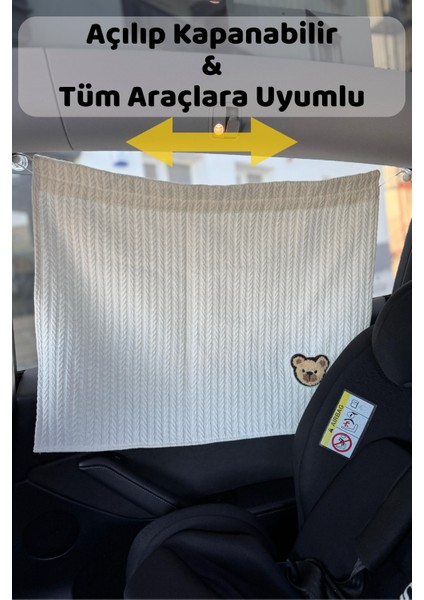 Ayarlanabilir Vakumlu Araç Güneşlik Perdesi Tüm Araçlara Uyumlu - Bebek Emzirme Perdesi Güneşlik modelleri