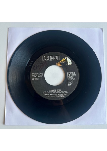 Daryl Hall & John Oates – Private Eyes Dönem Baskı 45 Lik Plak