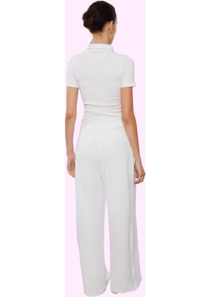 Kadın Yüksek Bel Geniş Paça Pileli Pantolon Günlük Şıklık Hafta Sonu Yaz Aylarının Vazgeçilmezi modelleri