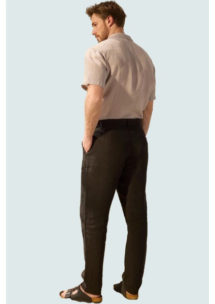 Erkek Keten Straight Siluet Boru Paça Uzun Pantolon Günlük Kullanım Yaz Aylarının Vazgeçilmezi modelleri