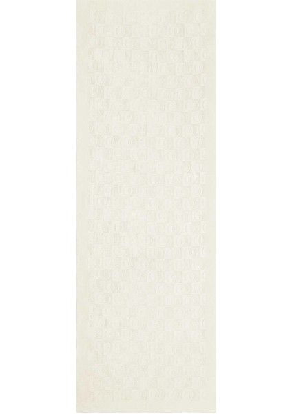 Dama Desen Beyaz Naia Pamuk Şal 70x200