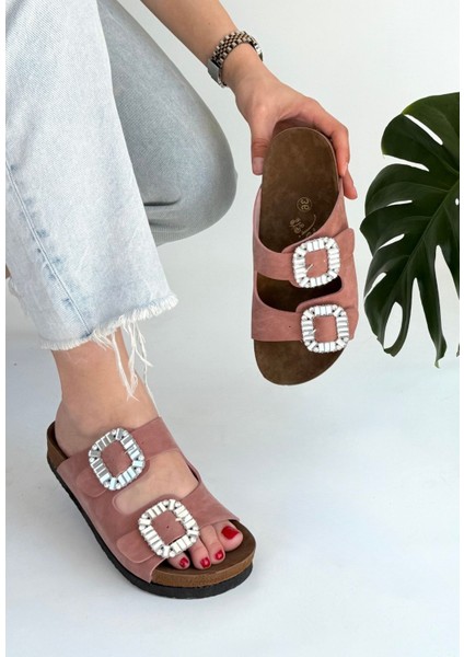 Bernishoes Nool Pudra Nubuk Terlik fiyatları